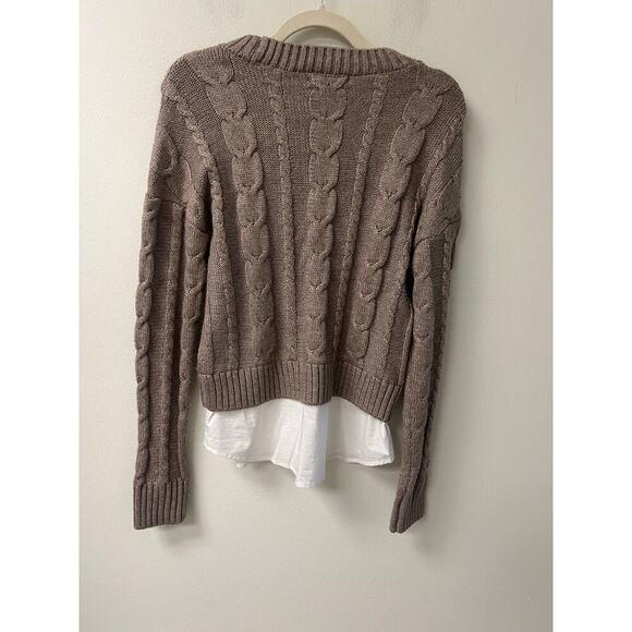Design History Brown Long Sleeve Knit Sweater Sz XS - Picture 2 of 3